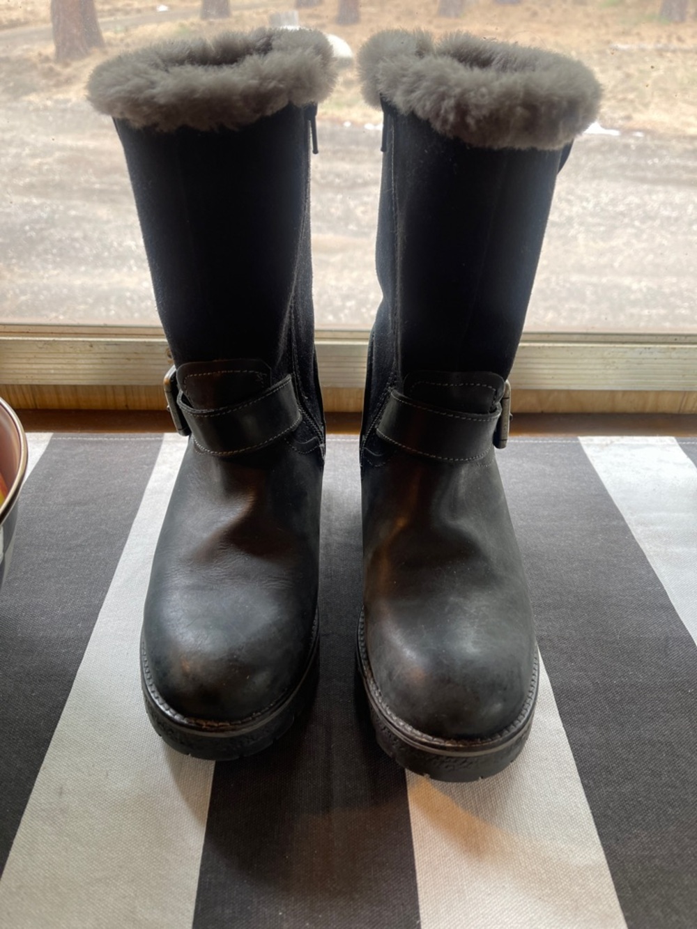 Overland black moto boots. - Picture 4 of 10